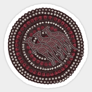 Awesome Aboriginal Dot Art Sticker